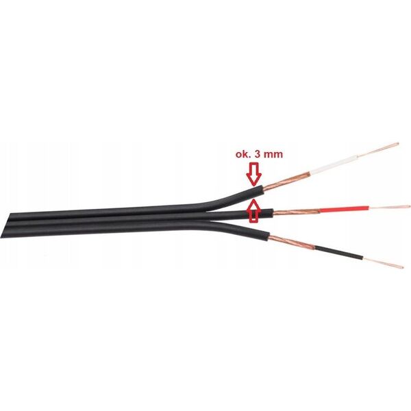 Kabel Inne Kabel 3 x RCA CZARNY