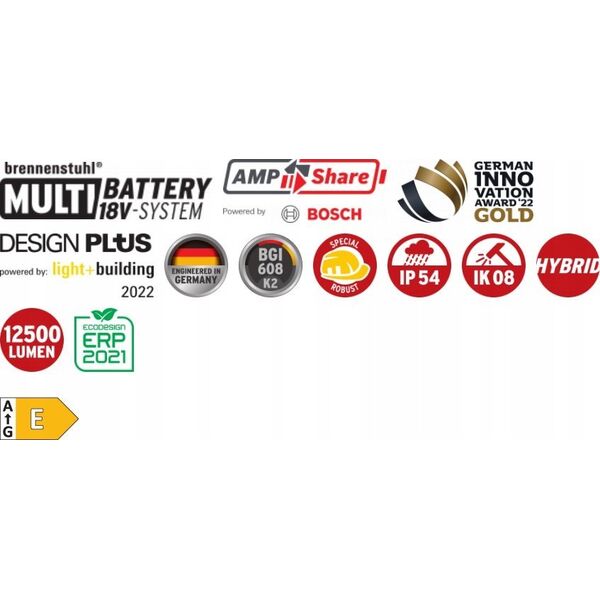 Naświetlacz Brennenstuhl Brennenstuhl Multi Battery LED Hybrid Baustrahler 10050 MH