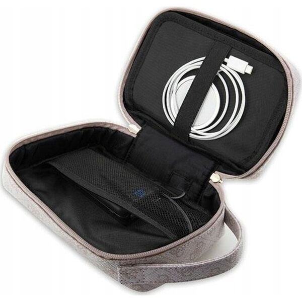 Guess Guess 4G Printed Stripes Travel Universal Bag - Organizer na akcesoria (Różowy)
