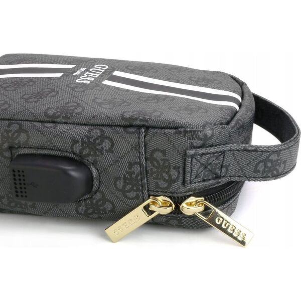 Guess Guess 4G Printed Stripes Travel Universal Bag - Organizer na akcesoria (Czarny)
