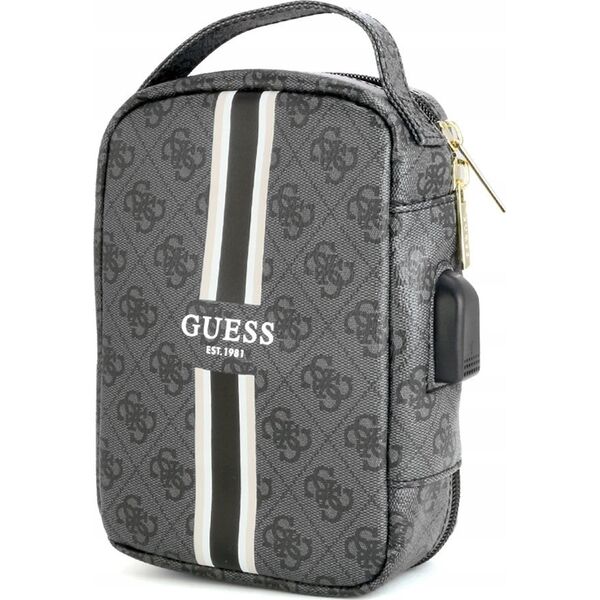 Guess Guess 4G Printed Stripes Travel Universal Bag - Organizer na akcesoria (Czarny)