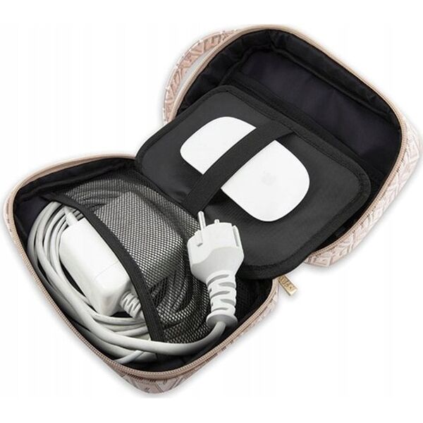 Guess Guess GCube Stripe Travel Universal Bag - Organizer na akcesoria (Różowy)