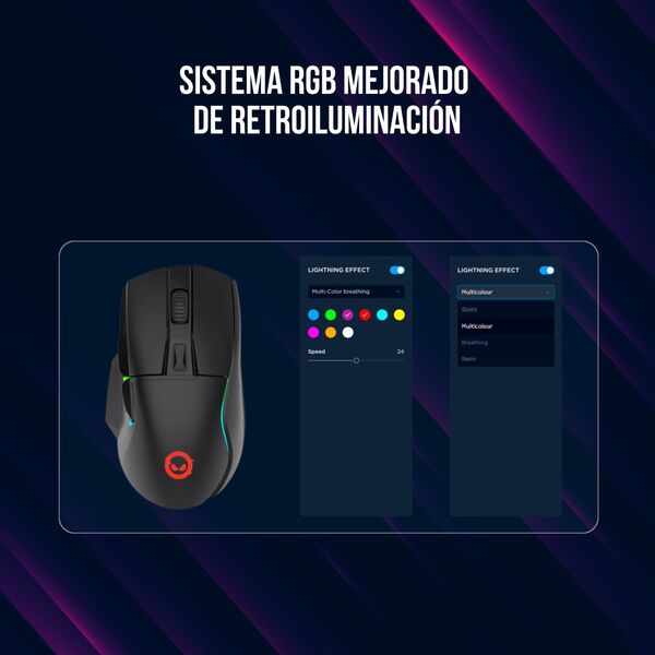 Mysz Lorgar LORGAR Mouse Jetter 357   8000DPI/RGB/6 Buttons/USB/Black retail