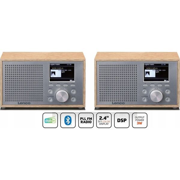 Radio Lenco Lenco DAR-017WD wood