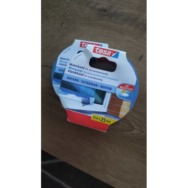 Tesa Tesa Masking Tape 25m x 25mm Preci.outdoor Blue 04440