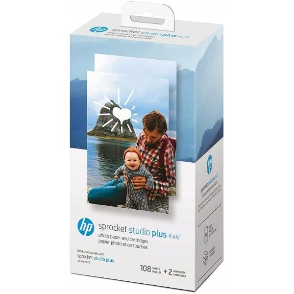HP Papier Wkład Wkłady Do Drukarki Hp Sprocket Studio + Plus / 108 Szt.