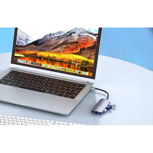 Adapter USB Vention Vention USB-C do HDMI, 3x USB 3.0, Ethernet RJ45, PD, 15cm