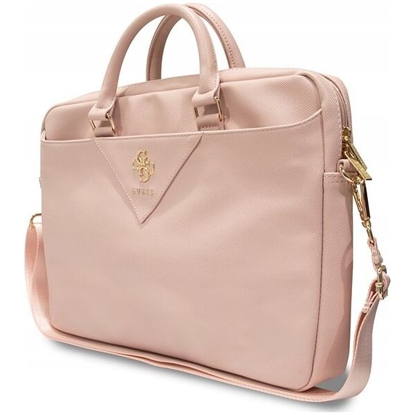 Torba Guess Guess Triangle 4G Computer Bag - Torba na notebooka 15" / 16" (różowy)