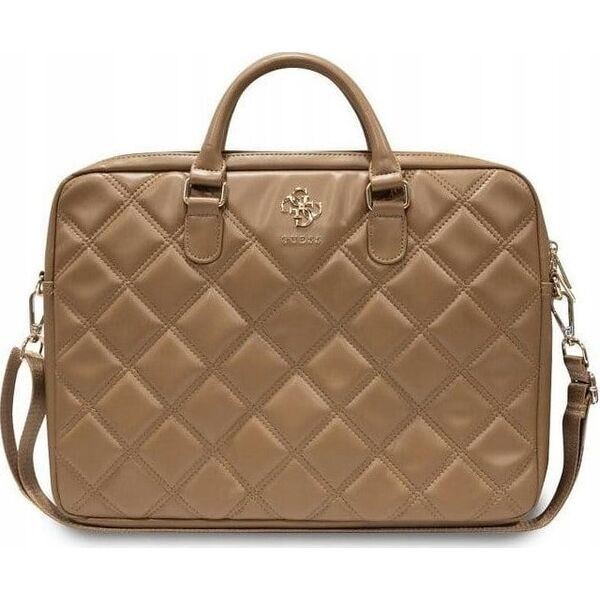 Torba Guess Guess Quilted 4G Computer Bag - Torba na notebooka 15" / 16" (brązowy)