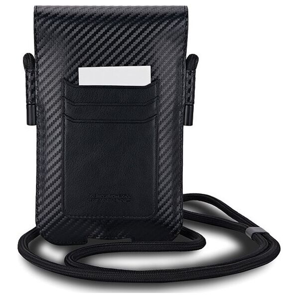 BMW BMW Carbon Blue Stripes Wallet Bag - Torebka na telefon (czarny)