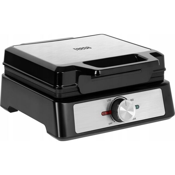 Teesa Gofrownica TEESA, 2 gofry, 1600W, inox, regulacja mocy