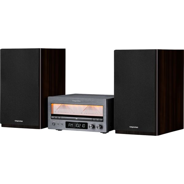 Wieża Kruger&Matz Wieża HiFi Kruger&amp|Matz KM1995 (Wzmacniacz klasy A, CD, USB,  Bluetooth, radio cyfrowe DAB+, FM)