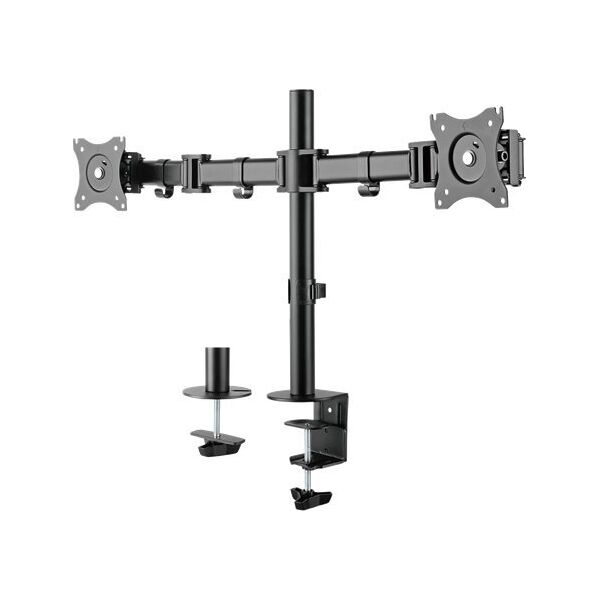 Deltaco Uchwyt biurkowy na 2 monitory 13" - 27" (ARM-0300)