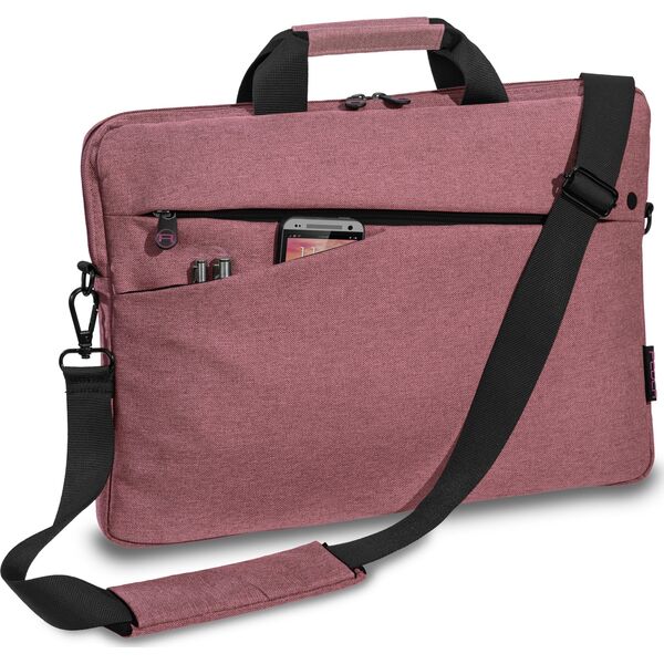 Torba Pedea PEDEA Notebooktasche "Fashion" bis 17,3" (43,9cm) rosa/schwarz