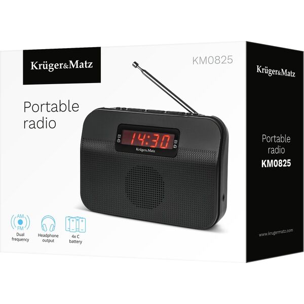 Radio Kruger&Matz Radio przenośne analogowe Kruger&amp|Matz model KM0825