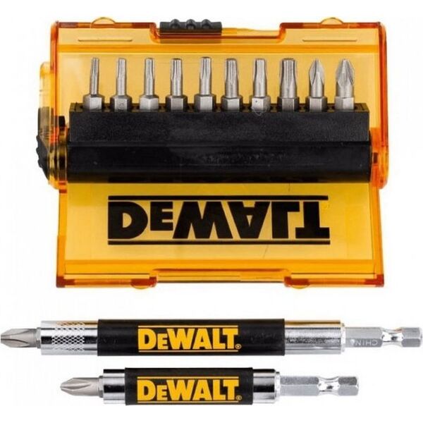 Dewalt ZESTAW KOŃCÓWEK WKRĘTARSKICH + UCHWYT 14 CZ. (1 KPL)