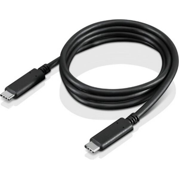 Kabel USB Lenovo USB-C - USB-C 1 m Czarny (FRU03X7610)