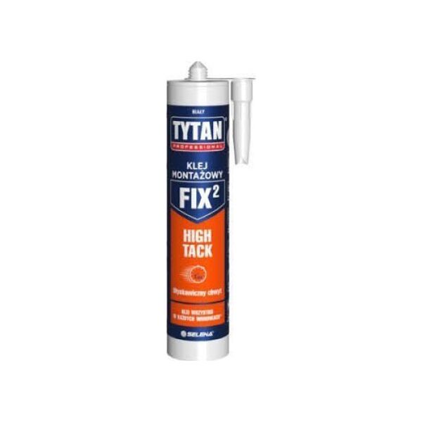 Pistolet do kleju Tytan KLEJ MONTAŻOWY FIX2 HIGH TACK BIAŁY 290ML (1 SZT)