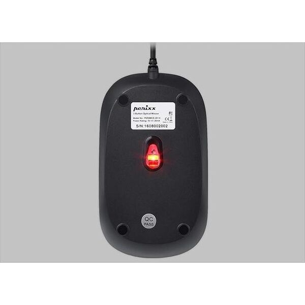 Mysz Perixx Mouse, Perixx PERIMICE-201 P B, optical, PS/2, black
