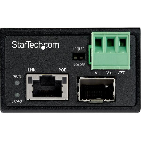 StarTech 30W POE+ FIBER TO ETHERNET