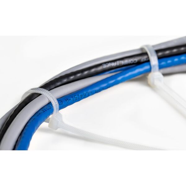 Organizer StarTech 100 PACK 8 CABLE TIES -WHITE