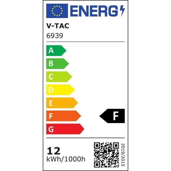Lampa wisząca V-TAC Oprawa Zwieszana V-TAC 12W LED Czarna VT-7769 4000K 1200lm