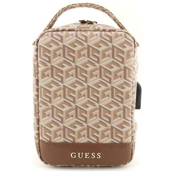 Triton Guess Torba GUHBHGCFSEW Organizer brązowy/brown GCube Stripe