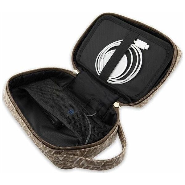 Triton Guess Torba GUHBHGCFSEW Organizer brązowy/brown GCube Stripe