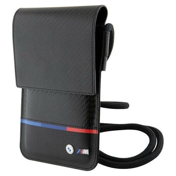 BMW Torebka BMW BMOWBPUCARTCBK Wallet Bag czarny/black Carbon Tricolor Line