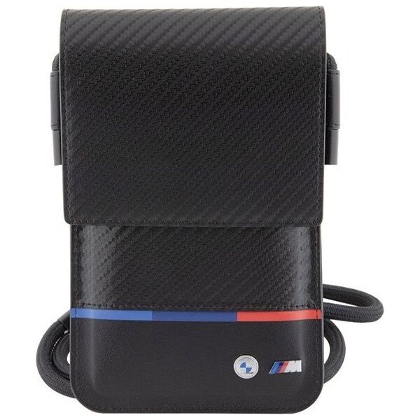 BMW Torebka BMW BMOWBPUCARTCBK Wallet Bag czarny/black Carbon Tricolor Line