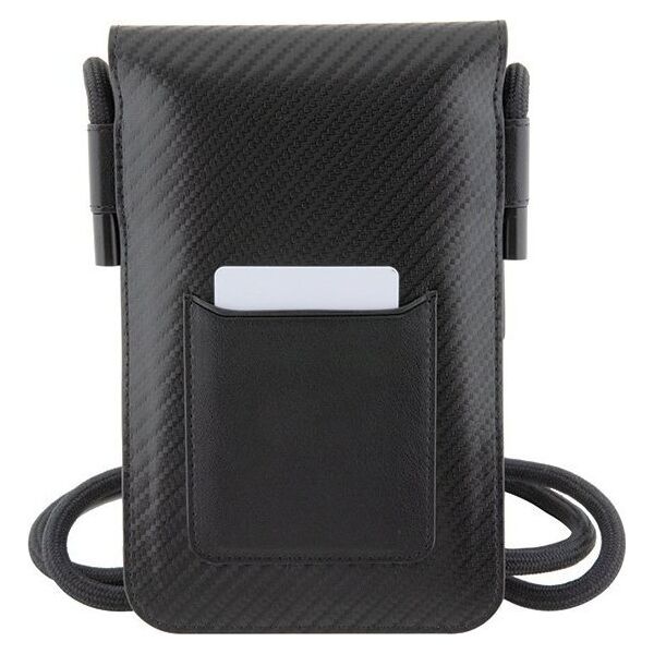 BMW Torebka BMW BMOWBPUCARTCBK Wallet Bag czarny/black Carbon Tricolor Line