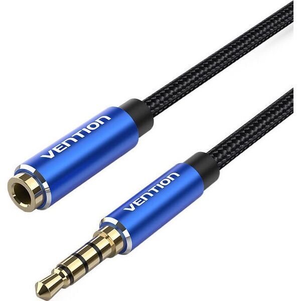 Kabel Vention Przedłużacz audio TRRS 3,5mm męski na 3,5mm żeński 3m Vention BHCLI niebieski