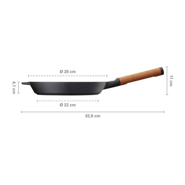 Patelnia Fiskars Norden cast iron pan, 28 cm