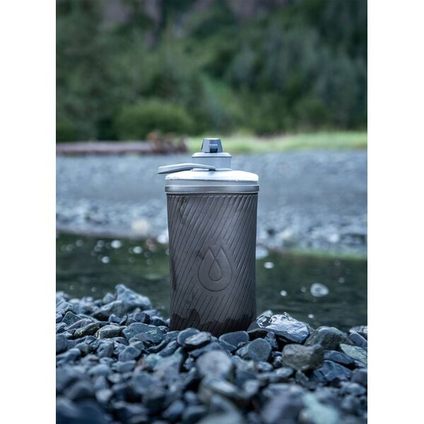 HydraPak Butelka turystyczna HydraPak Flux Bottle 1,5L - mammoth grey Uniwersalny
