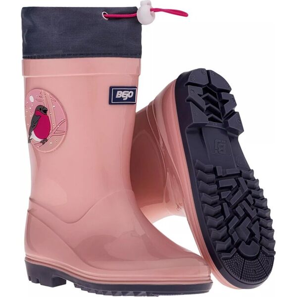 Bejo Dziecięce kalosze Bejo KAI WELLIES JR M000177344 silver pink/folkstone gray rozmiar 32