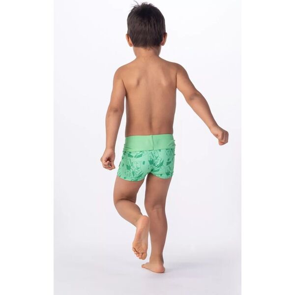 AquaWave Dziecięce bokserki kąpielowe Aquawave IDARO KIDS M000150884 spring bouquet/mint logo print rozmiar 128