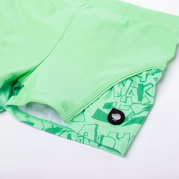 AquaWave Dziecięce bokserki kąpielowe Aquawave IDARO KIDS M000150884 spring bouquet/mint logo print rozmiar 128