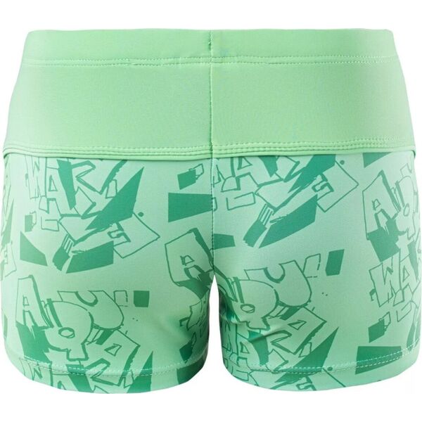AquaWave Dziecięce bokserki kąpielowe Aquawave IDARO KIDS M000150884 spring bouquet/mint logo print rozmiar 134