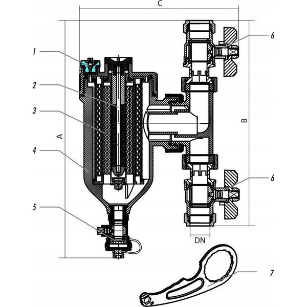 Concept CONCEPT Magnetyczny separator zanieczyszczeń CSM25 – 1”