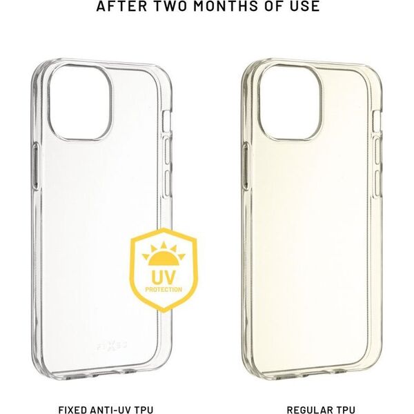 Fixed FIXED Story AntiUV TPU Back Cover for Apple iPhone 16 Pro Max, clear