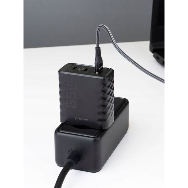 Ładowarka Sieciowa 230V Szybkie Ładowanie 65W 2 USB-C USB Typ-C + USB-A GAN / Speed Surge Gan 65W