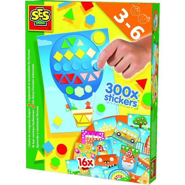 SES Zestaw do nauki wyklejania: Figury geometryczne