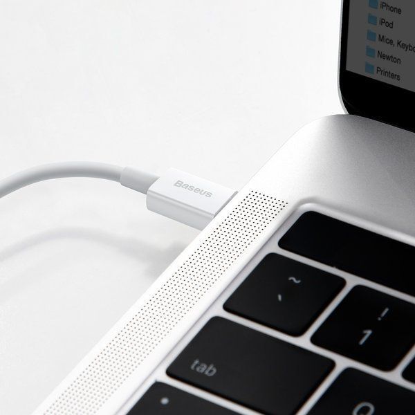 Kabel USB Baseus USB-C - Lightning 2 m Biały (baseus_20210428105812)