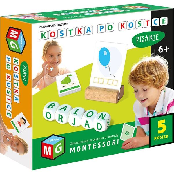 Alexander MULTIGRA Montessori Kostka po kostce - pisanie 5 kostek