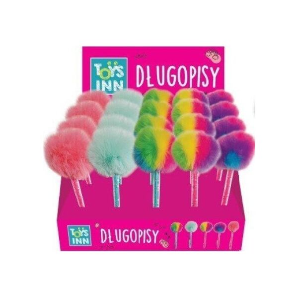 Stnux Długopis pompon z grš 12szt / display