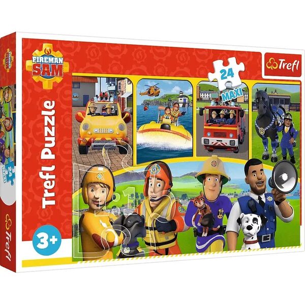 Trefl PUZZLE 24EL TREFL MAXI STRAZAK SAM I PRZYJACIELE