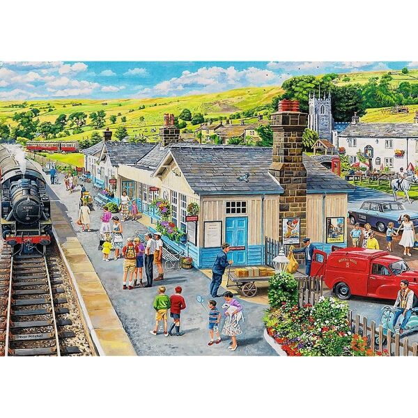 Trefl PUZZLE 1000 PremPlus TeaTime Dworzec kolej.10810