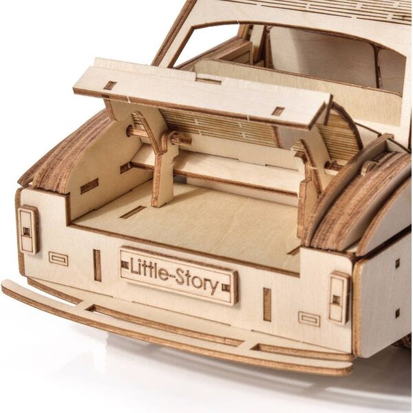 Little-Story Little Story Drewniane Puzzle Model 3D - FSO Syrena 105