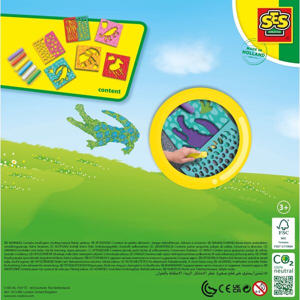 SES SES Kreda chodnikowa+szablony Safari 02204 22044