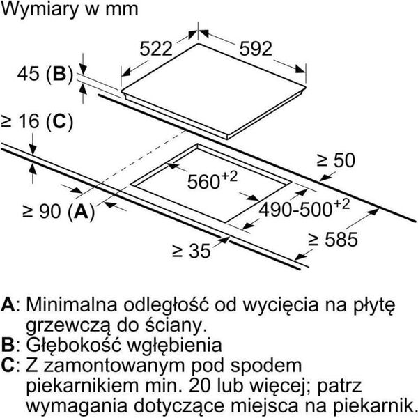 Płyta grzewcza Bosch PKN631FP2E